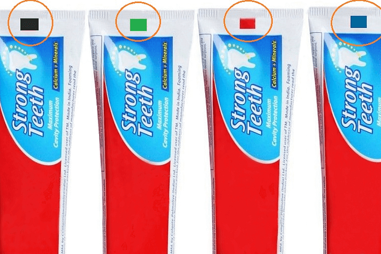 Расшифровываем цветные метки на тюбиках зубной пасты: мифы и факты